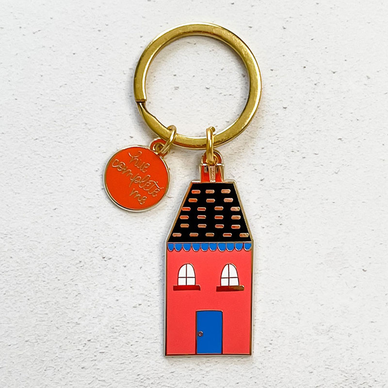 Enamel Charm Keychain